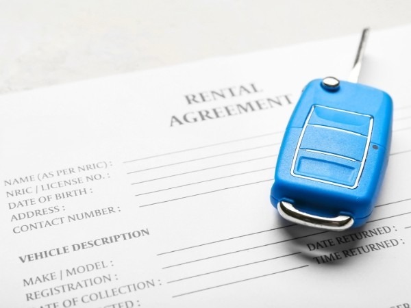 Rental Agreement with a Car Key