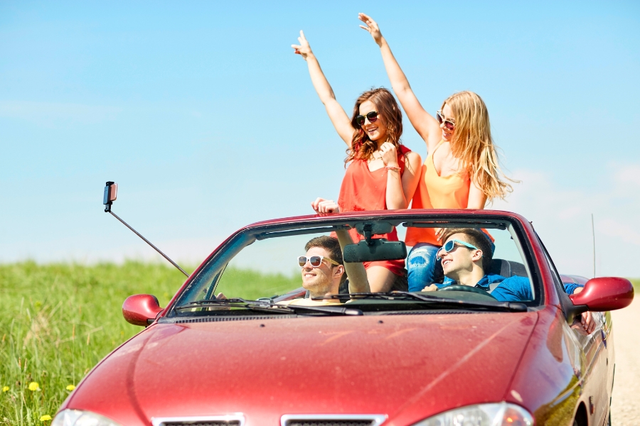 Friends on a Road Trip