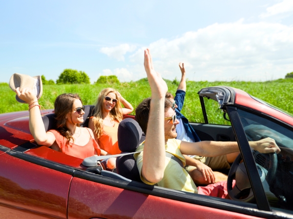 Friends on a Road Trip