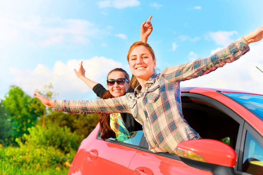 Friends on a Road Trip